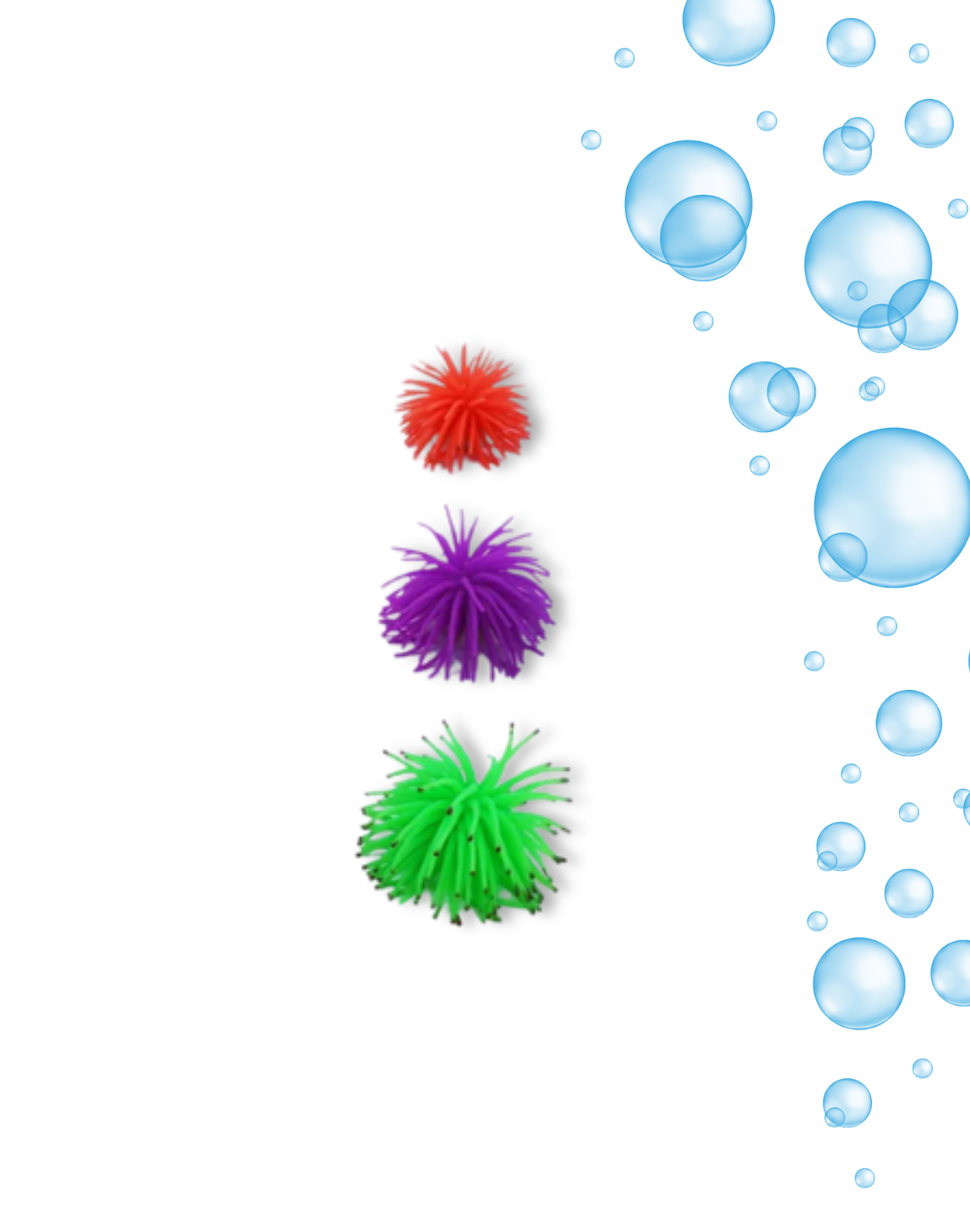 ANEMONA DE SILICONA FLUORESCENTE