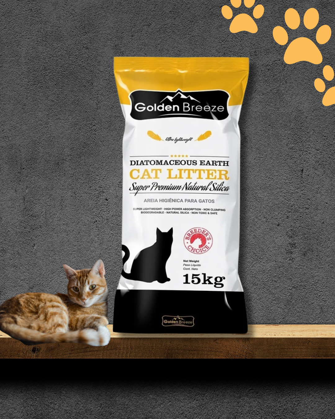 PIEDRA GOLDEN BREEZE PAQUETE x 15 kg