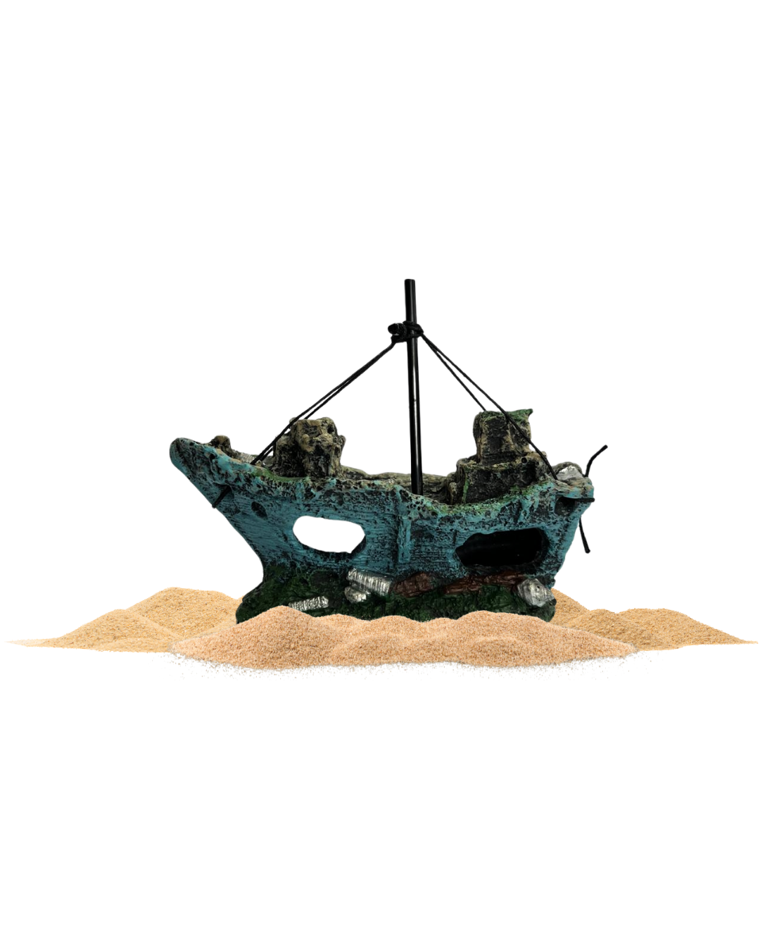 ADORNO DE BARCO EN RESINA GRANDE