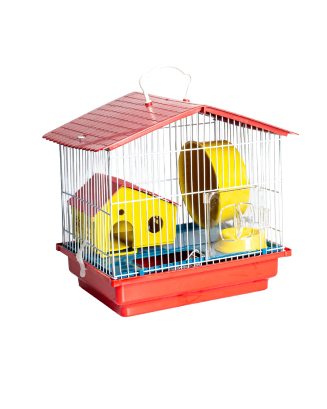 JAULA PARA HAMSTER CON TECHO PLASTICO 1 PISOS-jel plast