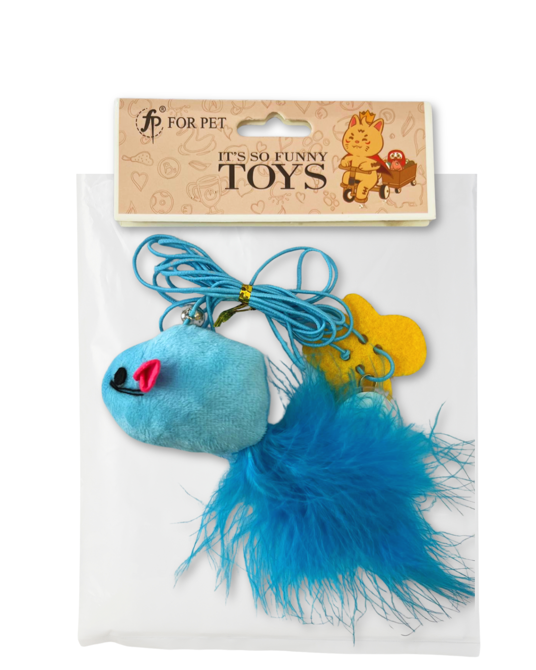 RATÓN CON PLUMAS CON COLGANTE