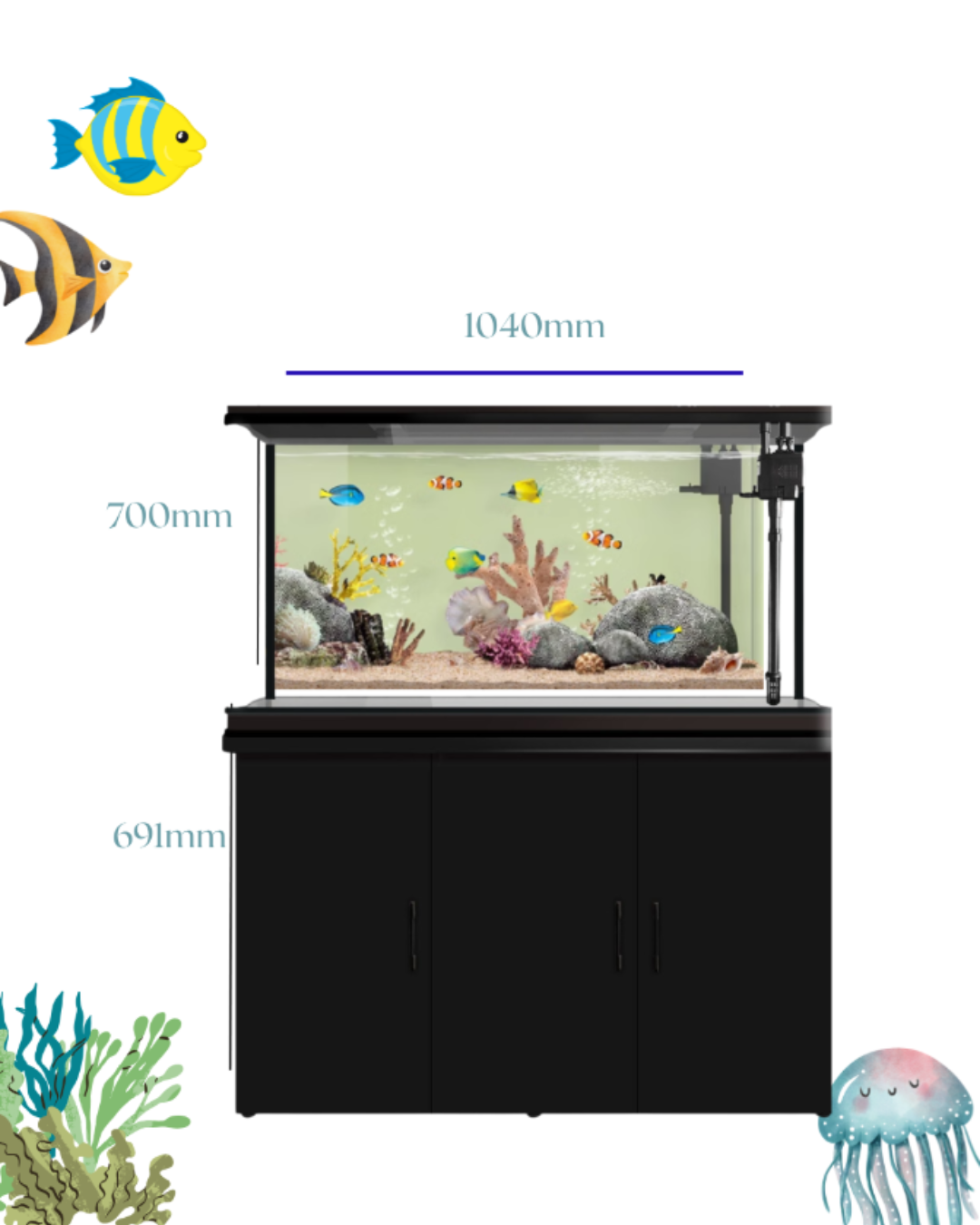 ACUARIO Completo 192 lts 