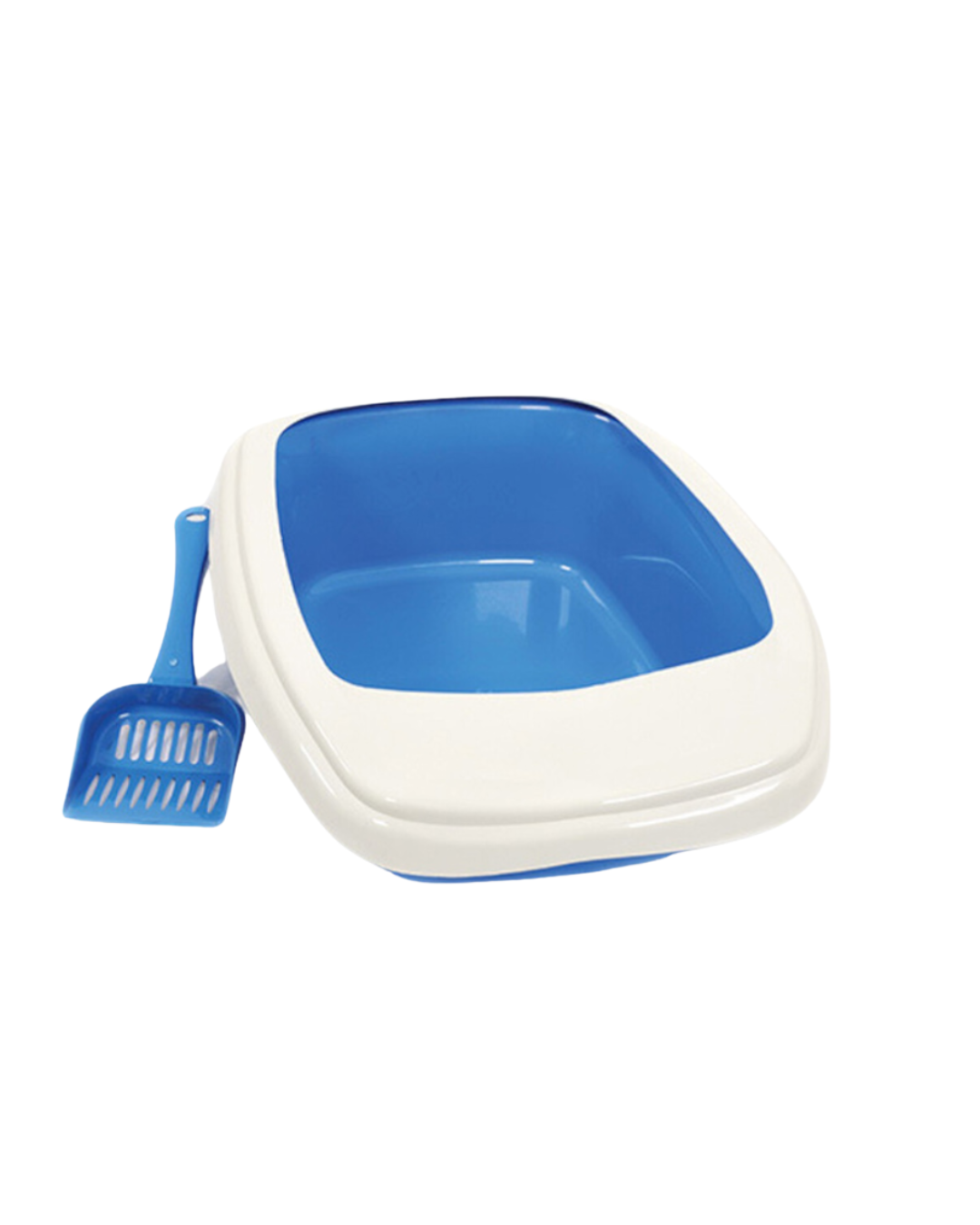 Bandeja sanitaria con borde y pala 