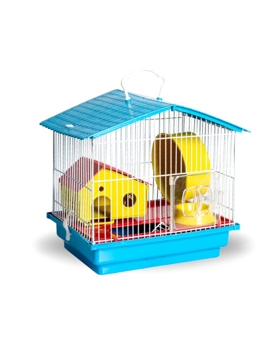 JAULA PARA HAMSTER CON TECHO PLASTICO 1 PISOS-jel plast