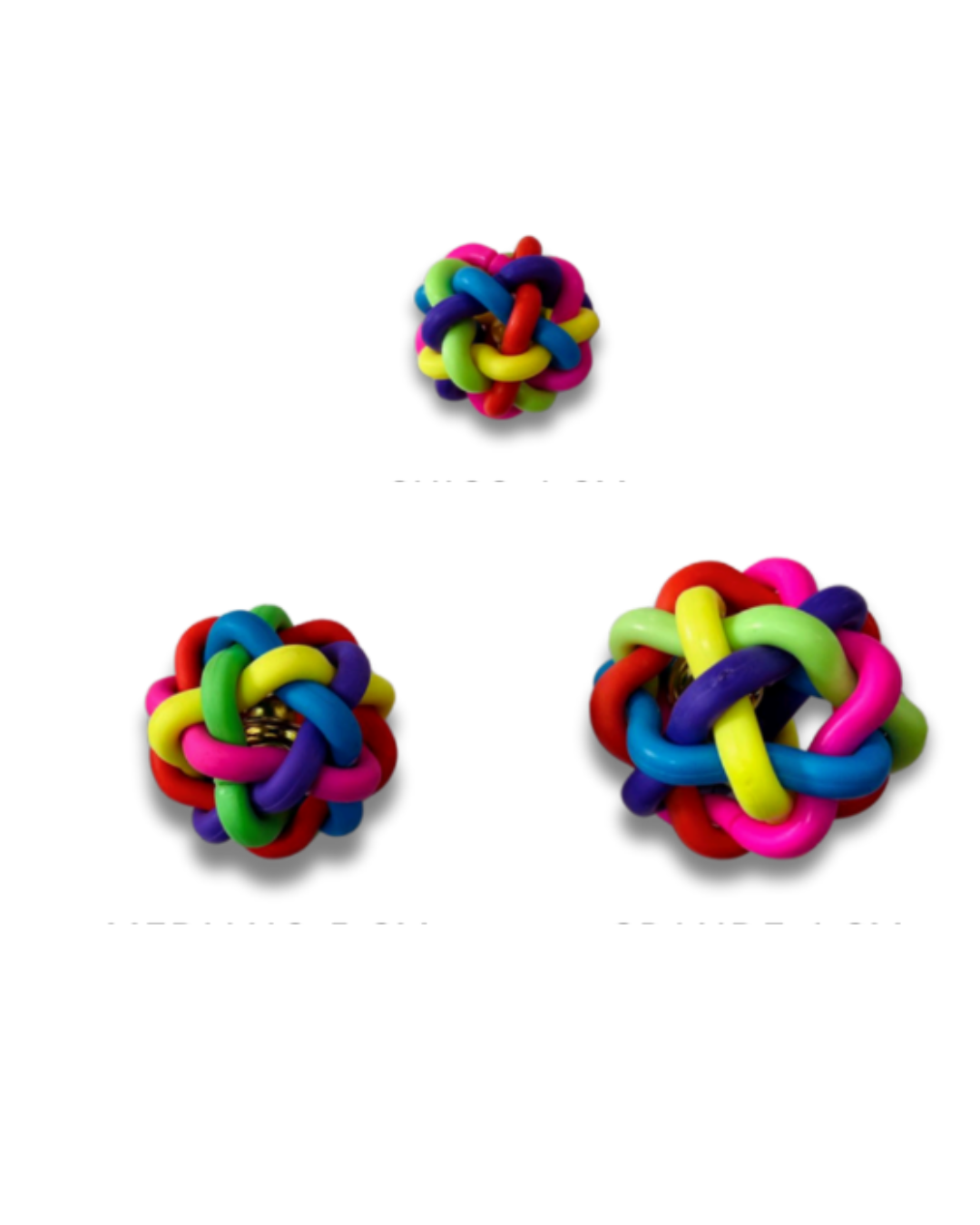 NUDO MULTICOLOR CON CASCABEL