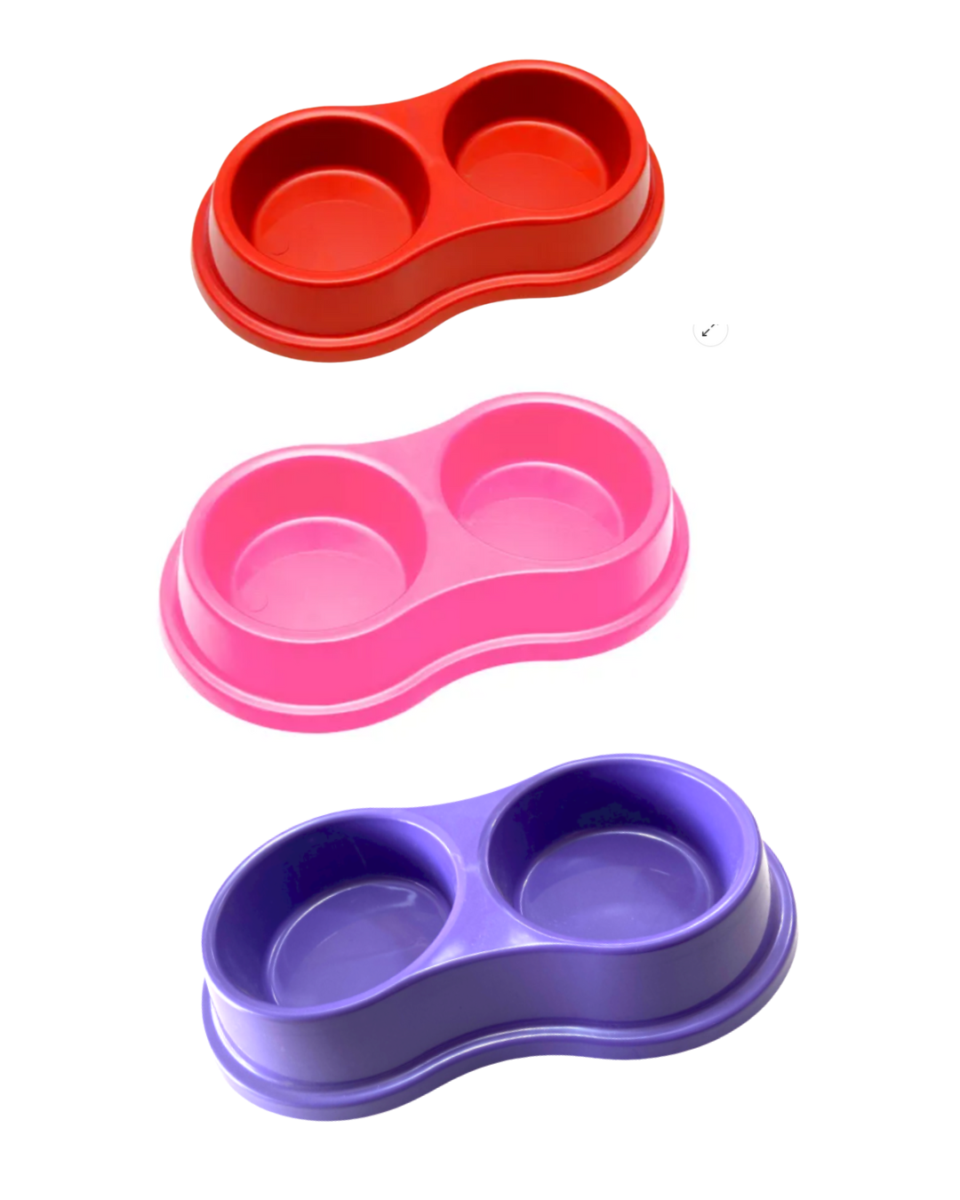 Comedero doble fou plastic 