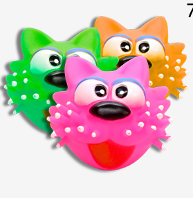 Pelota cara de gato- Latex 