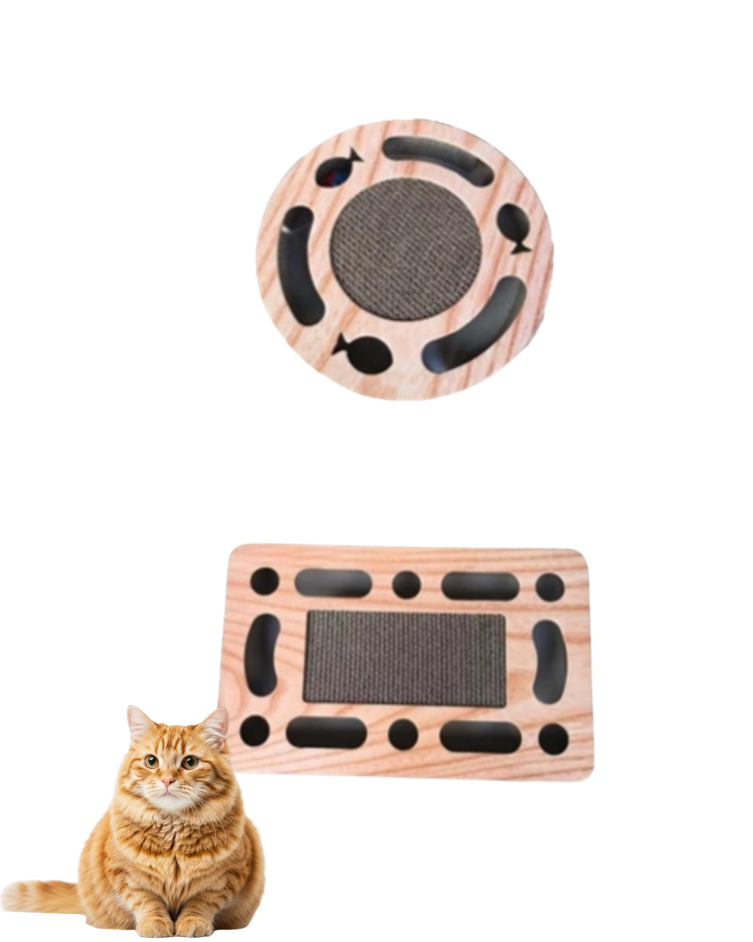 RASCADOR HUECO CON PELOTA y CASCABEL