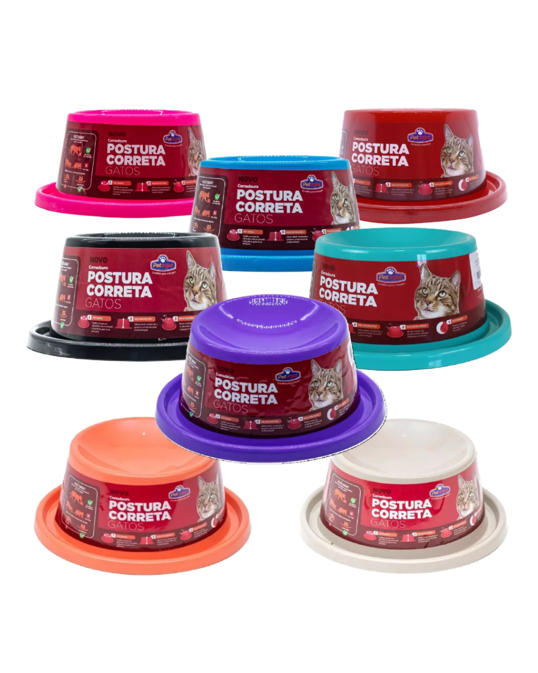 Plato Postura Correcta para Gatos