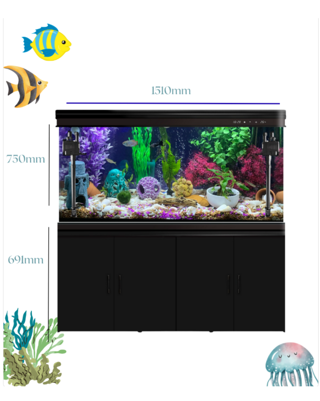 ACUARIO Completo 323lts