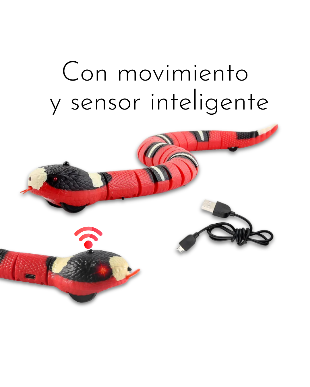 Serpiente con movimiento y sensor inteligente