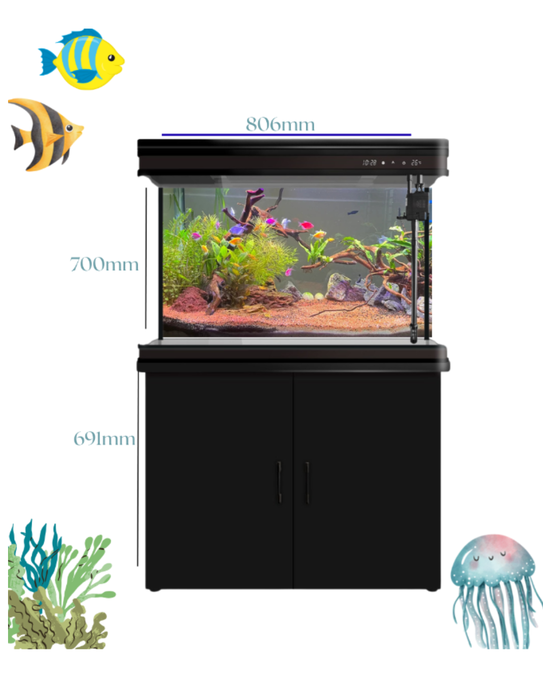 ACUARIO Completo 125lts 