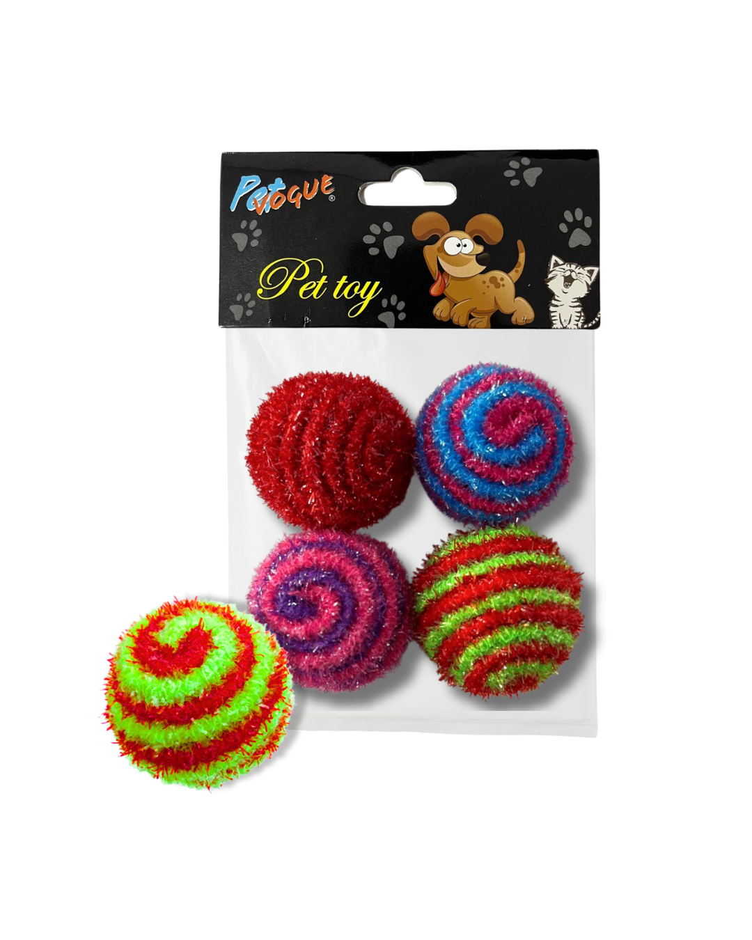 PACK X 4 PELOTAS HILO BRILLANTE