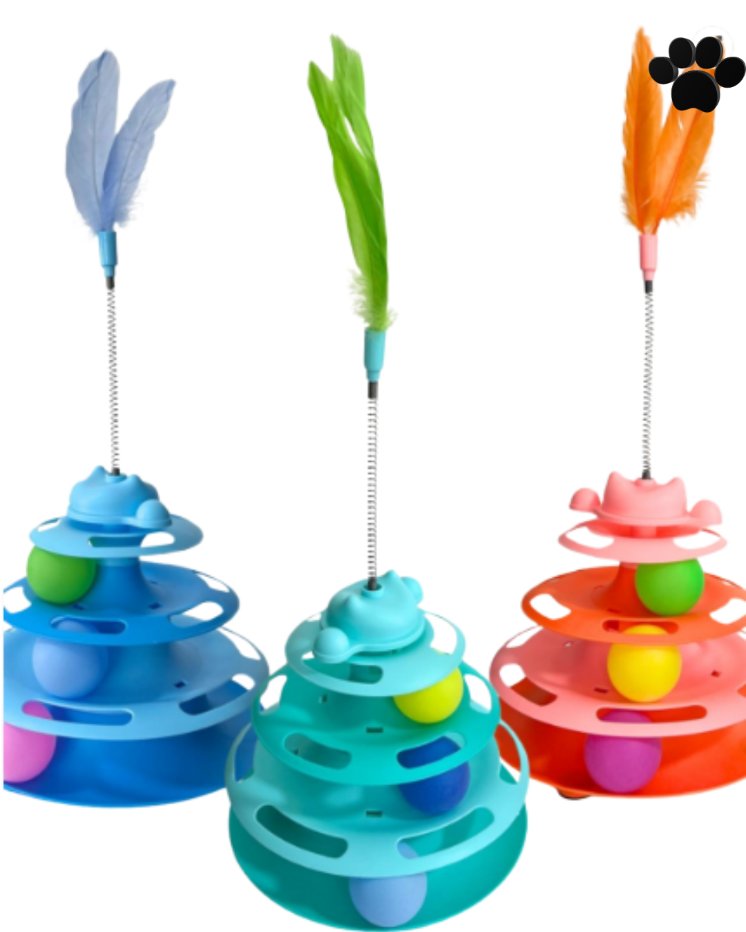 Torre 3 niveles con plumas