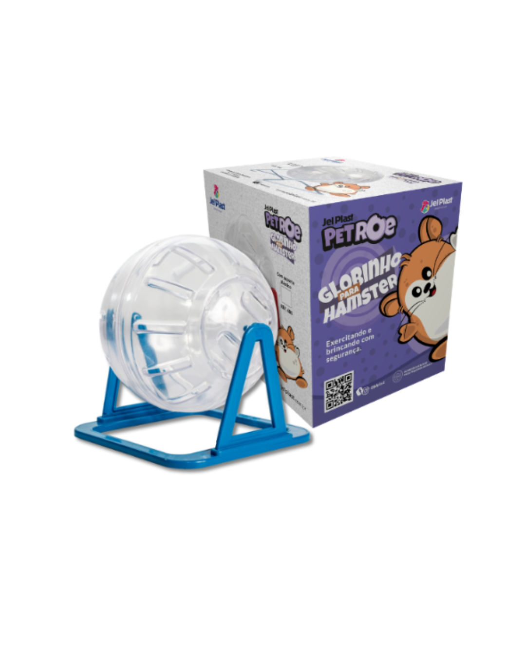 ESFERA 12CM CON SOPORTE PLASTICO- jel plastic