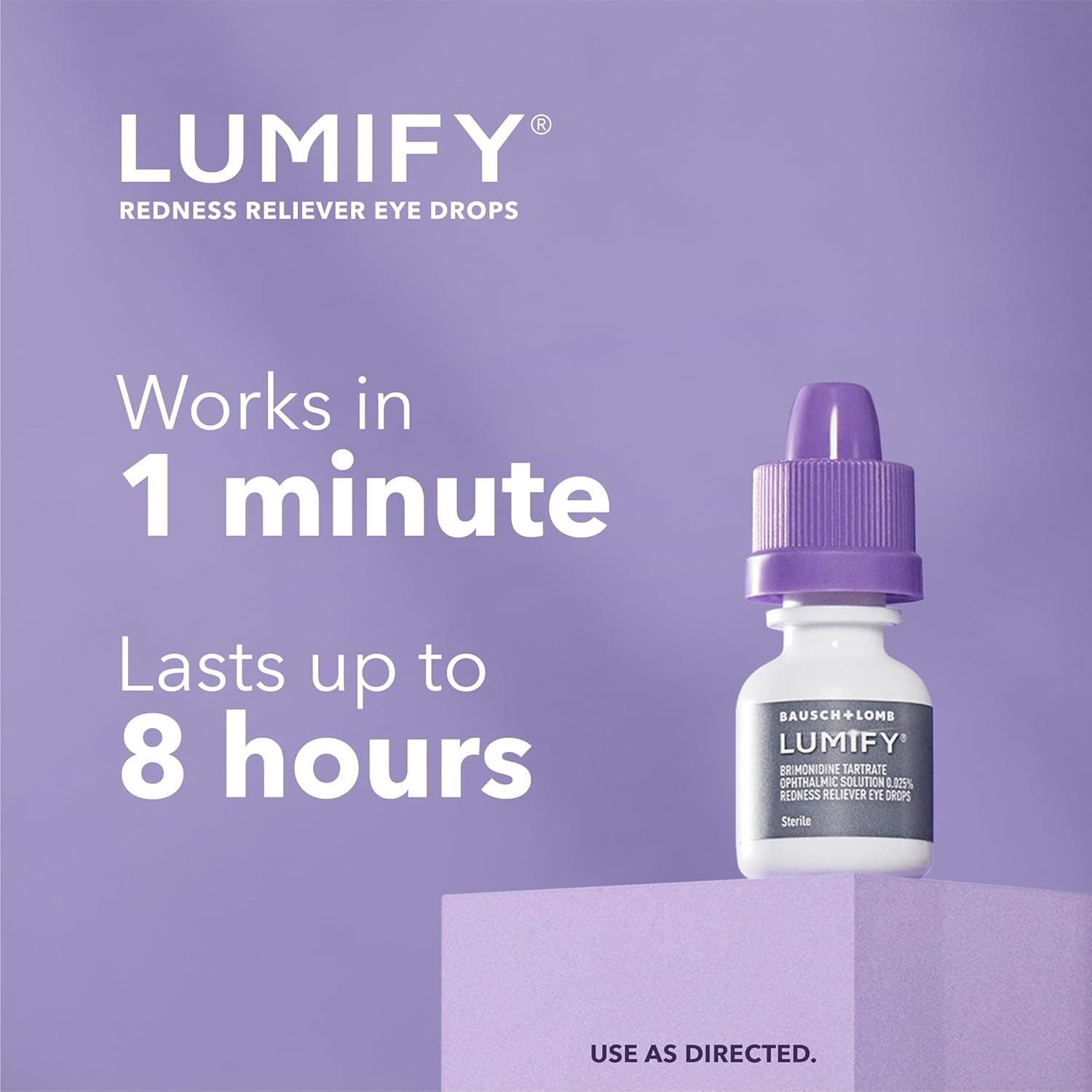 LUMIFY Redness Reliever Eye Drops, for Whiter & Brighter Looking Eyes