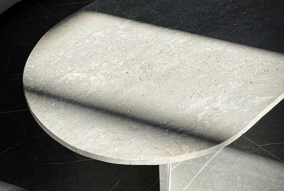 Travertine Coffee Table Twin Fold