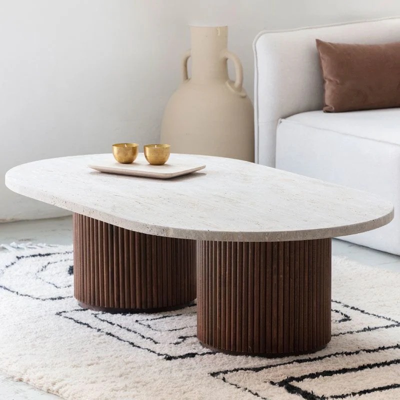 Solea Table basse avec pieds en bois