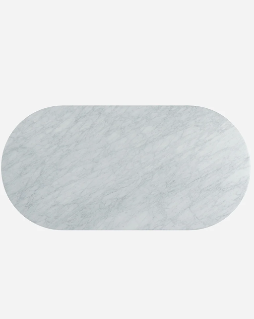 Table à manger en marbre Carrara 