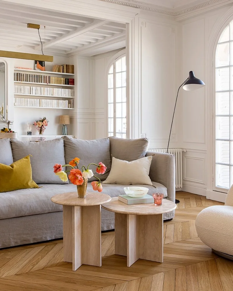 Tables Basses Gigognes en Travertin