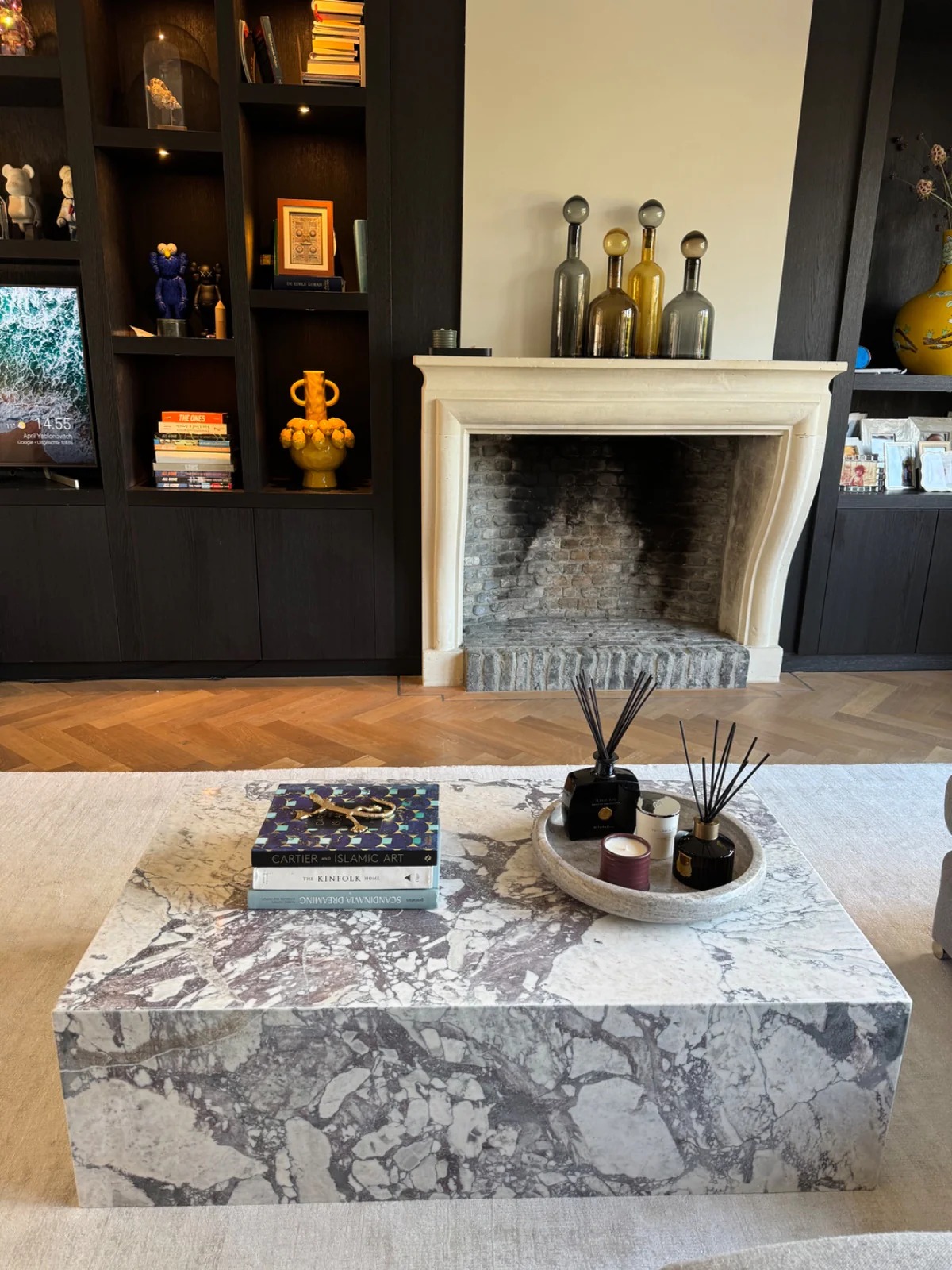 Serena Calacatta Table basse en marbre