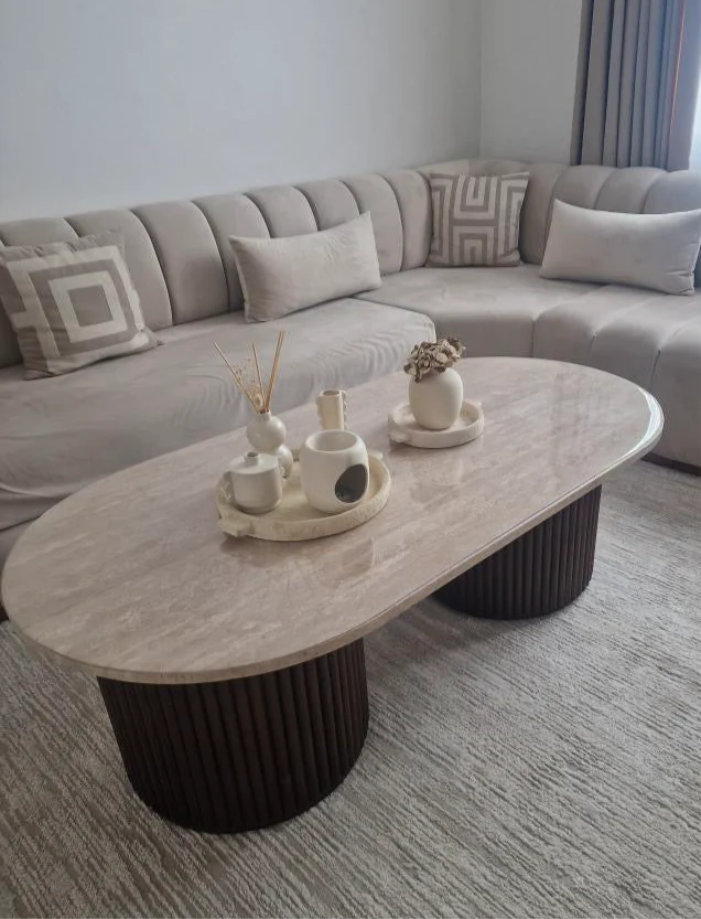 Solea Table basse avec pieds en bois