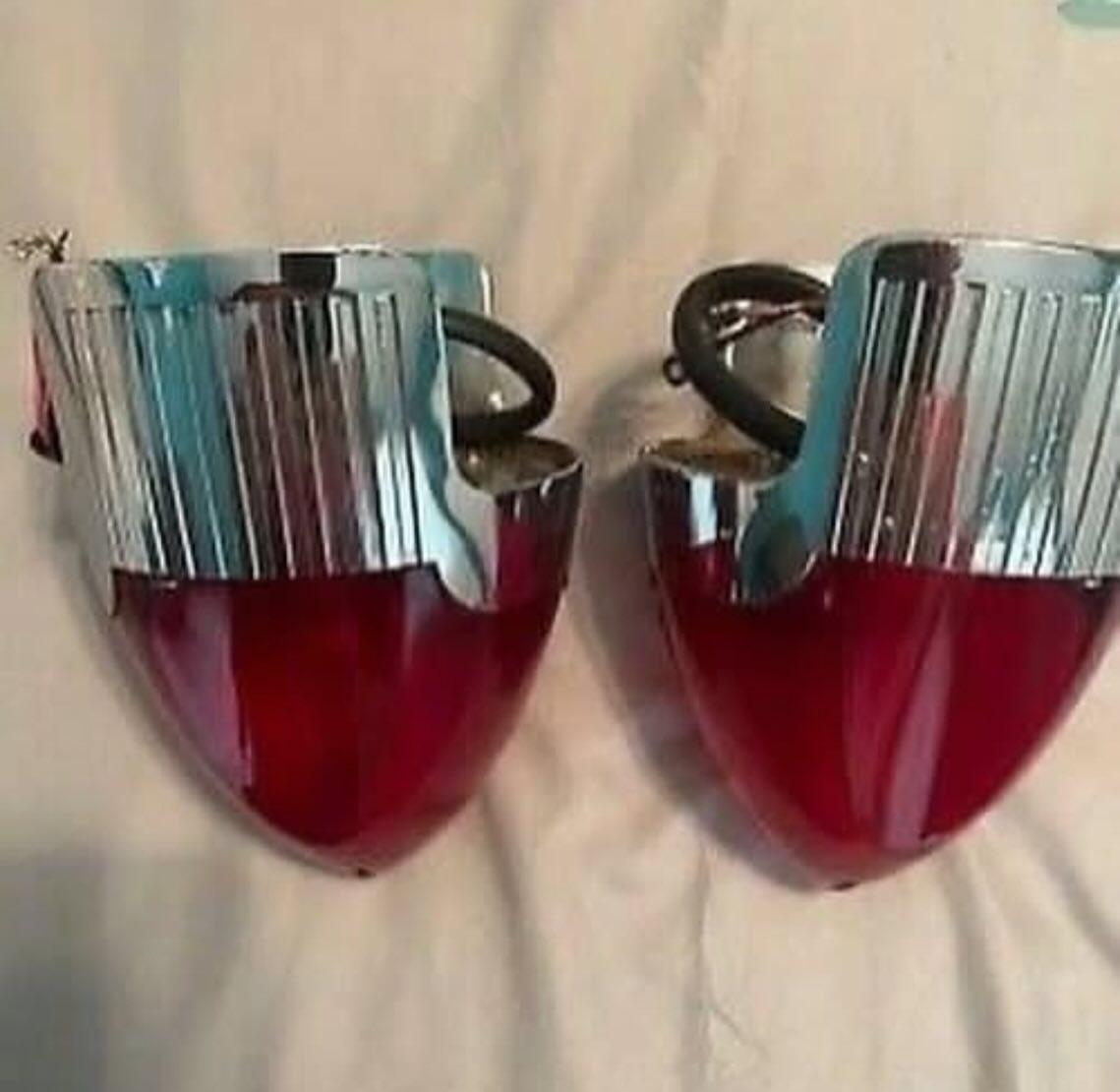 1956 Oldsmobile 88, Super  88 tail light housings with lenses