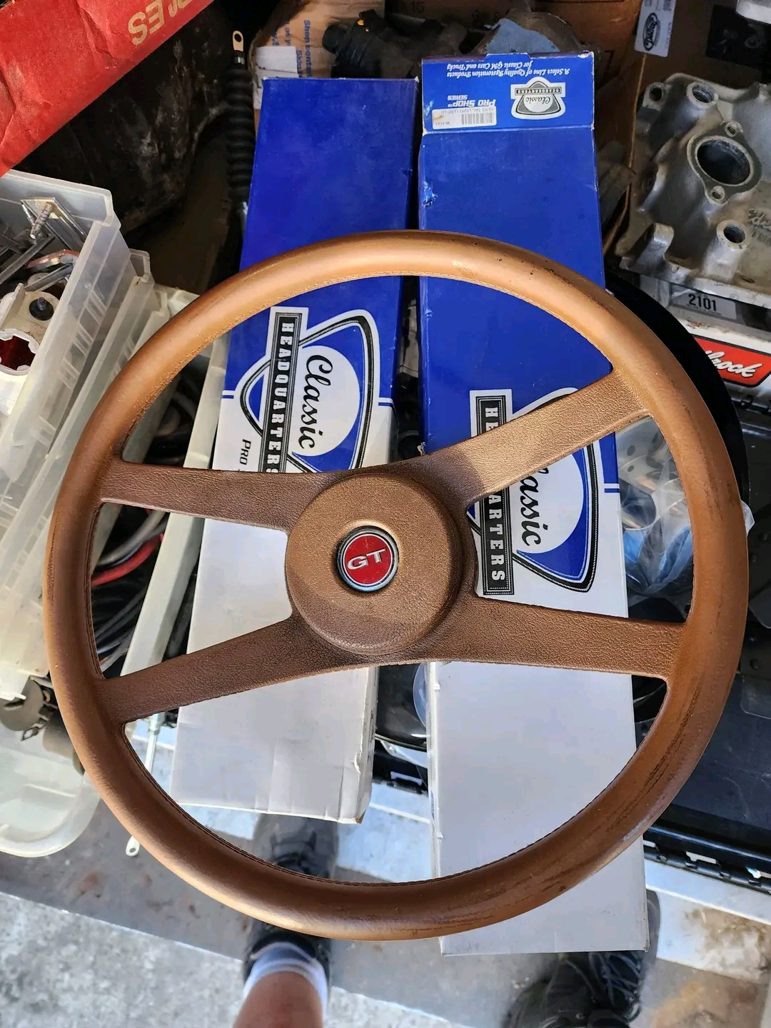 1972-1977 camaro , chevelle, nova , monza and chevette original gm tan 4 spoke steering wheel