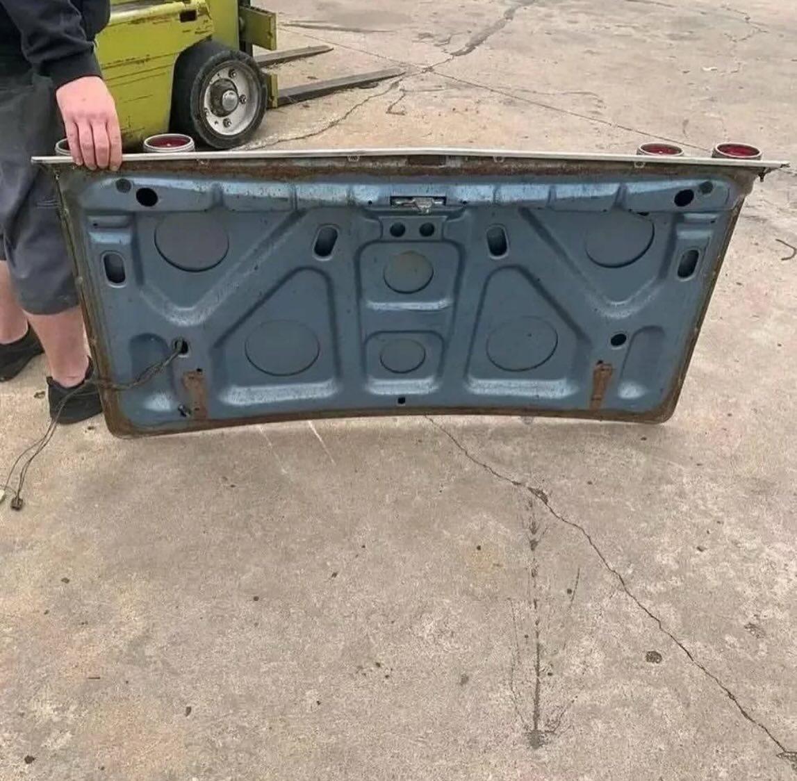 65 Impala convertible or 4dr trunk lid.