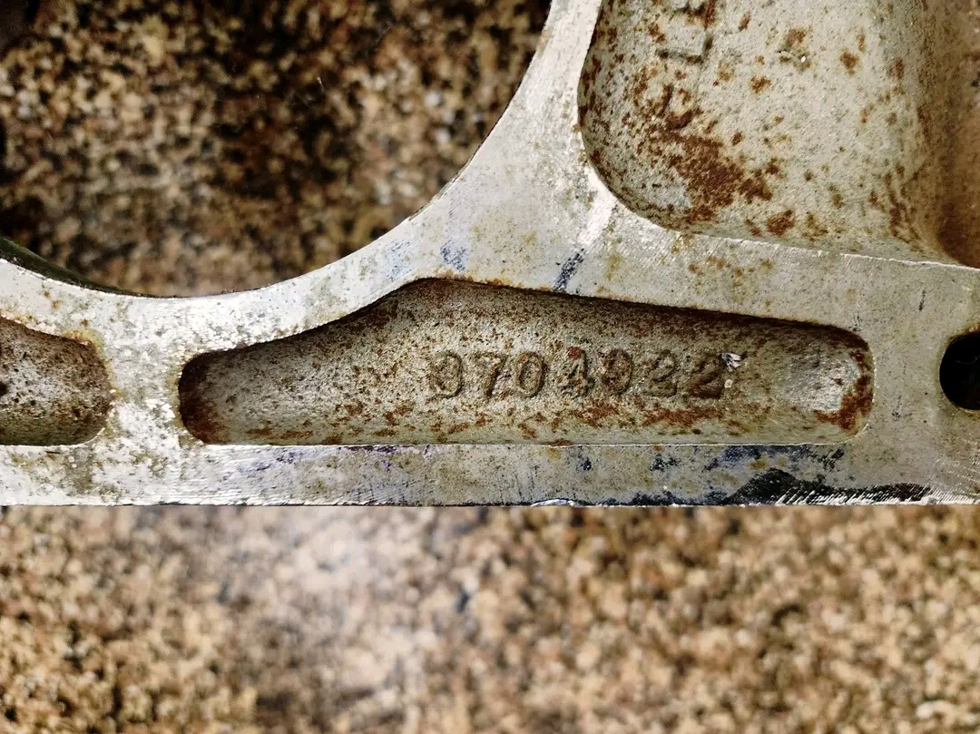 1955-1957 Chevrolet car and corvette original gm cast iron bellhousing. 