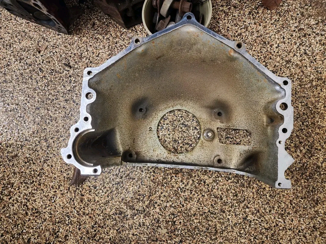 1955-1957 Chevrolet car and corvette original gm cast iron bellhousing. 