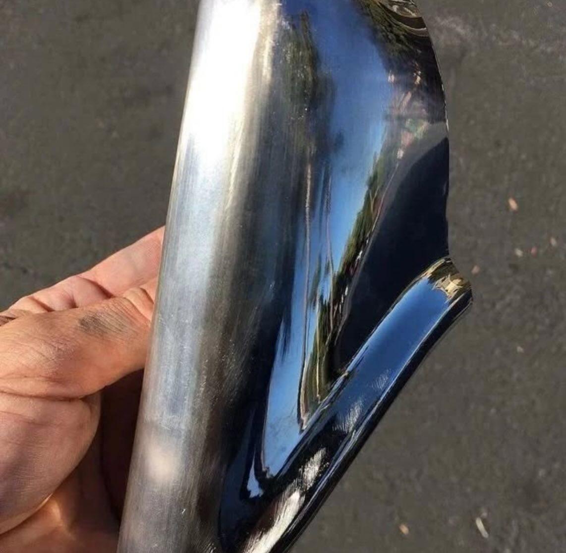 Custom made one off 1956  rear bumper guards with shaved lights. 