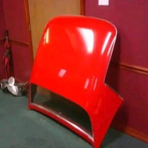 Red Classic Car Hardtop Roof