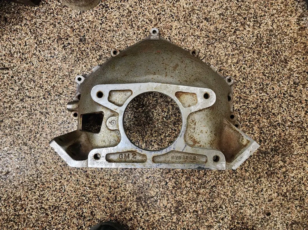 1955-1957 Chevrolet car and corvette original gm cast iron bellhousing. 
