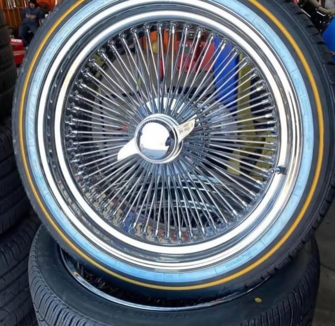 Classic Wire Spoke Wheel with Tire