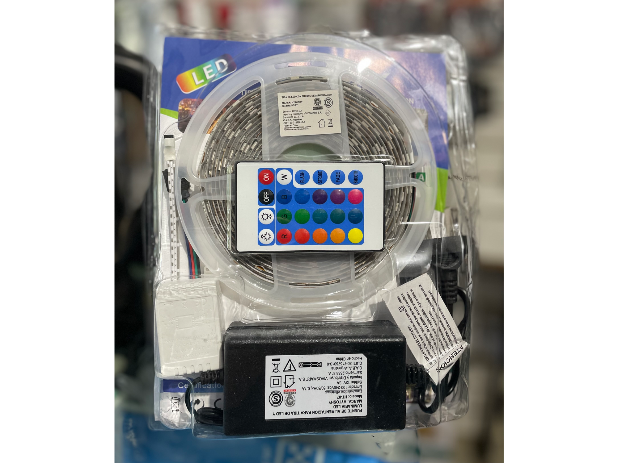 Tira de luces LED con control remoto