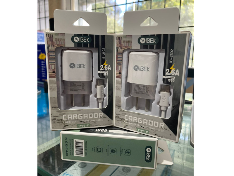 Cargador IBek Tipo-C 2.6A
