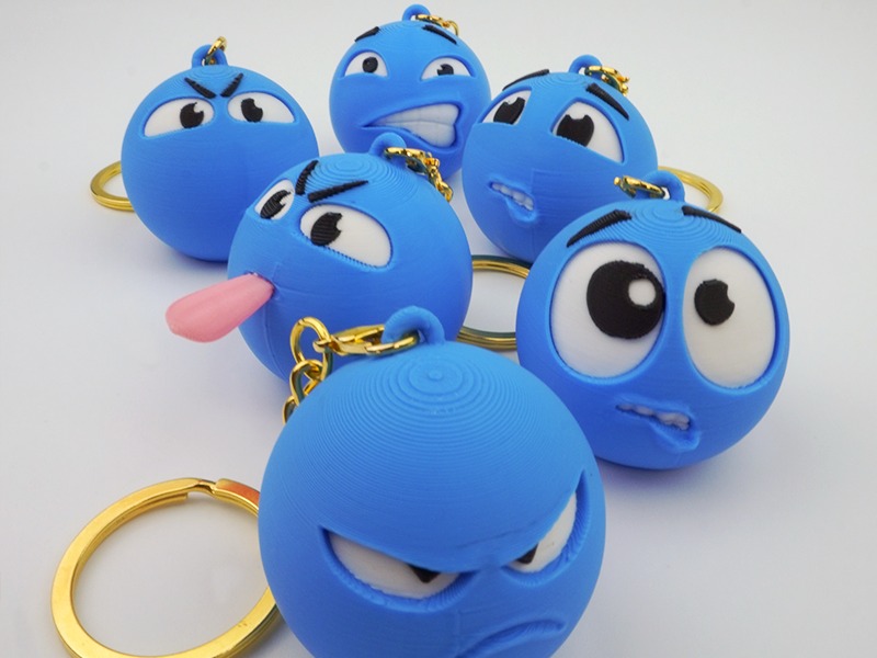 Chaveiros de Emoji 3D