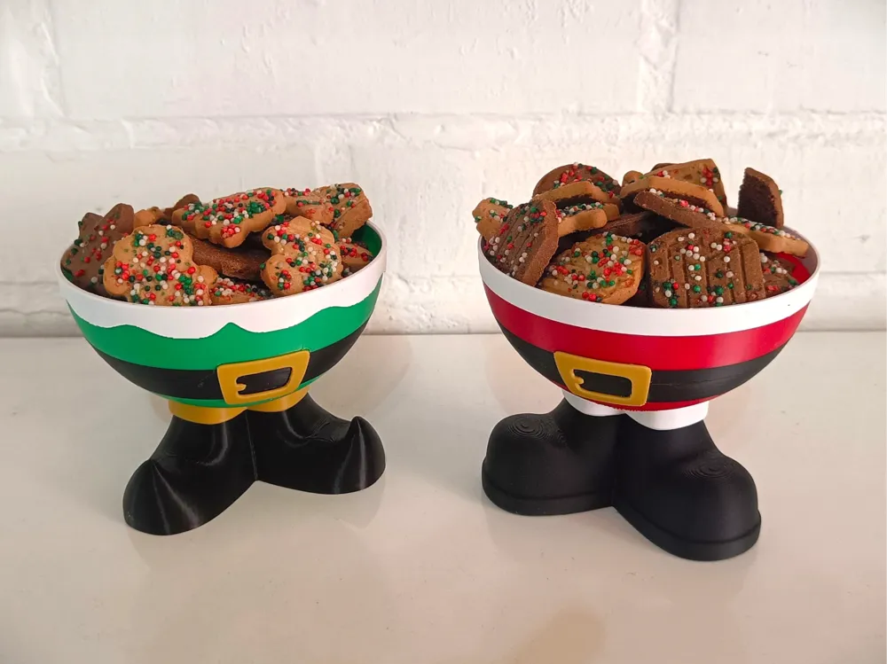 Potes de biscoitos temáticos de Natal