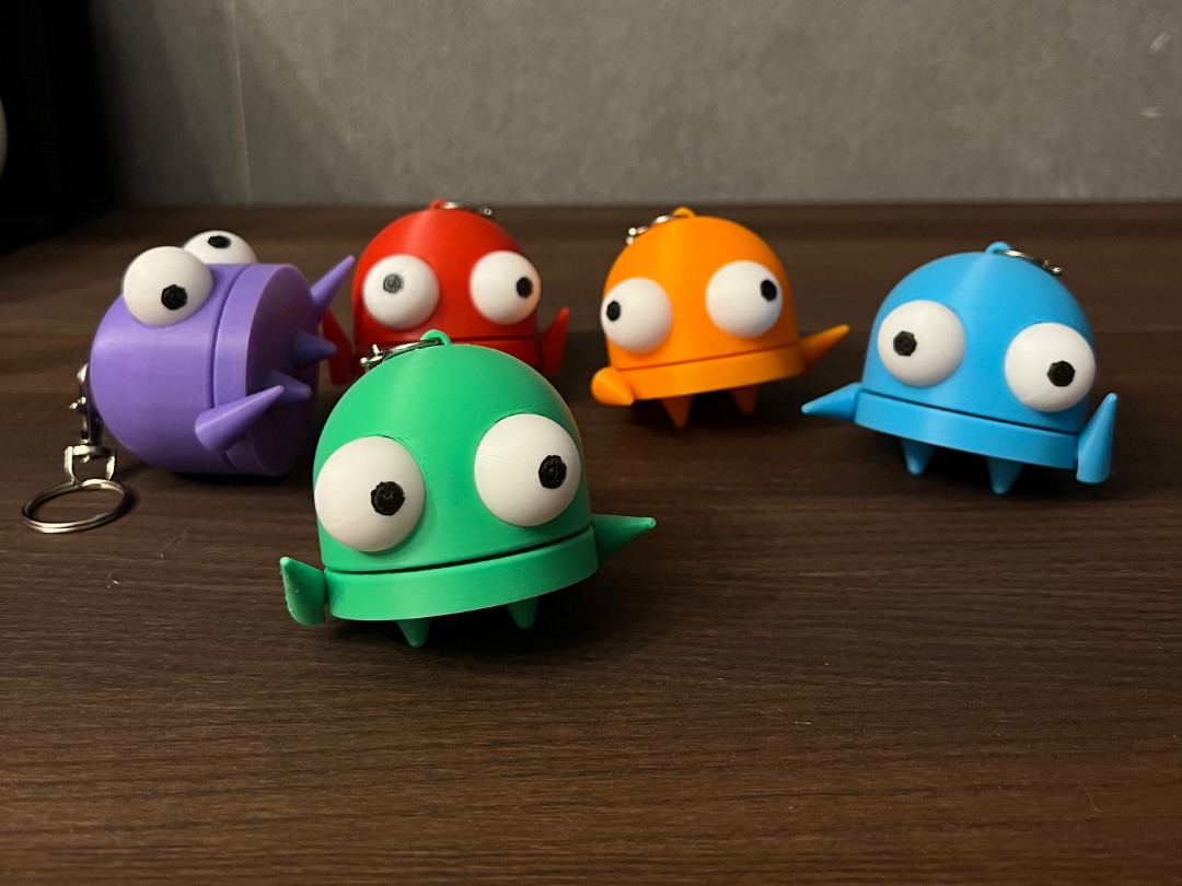 Chaveiros Monstrinhos Coloridos