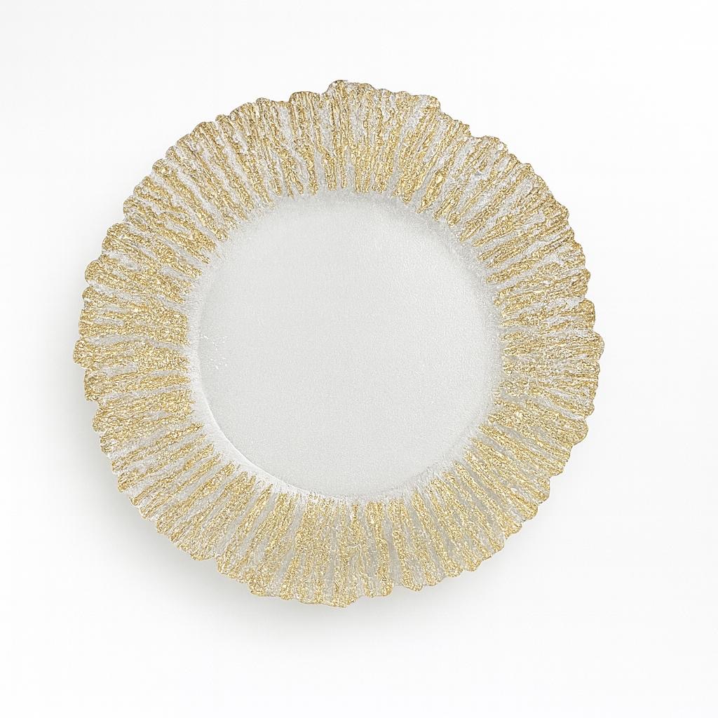 Gold Rim Decorative Plate