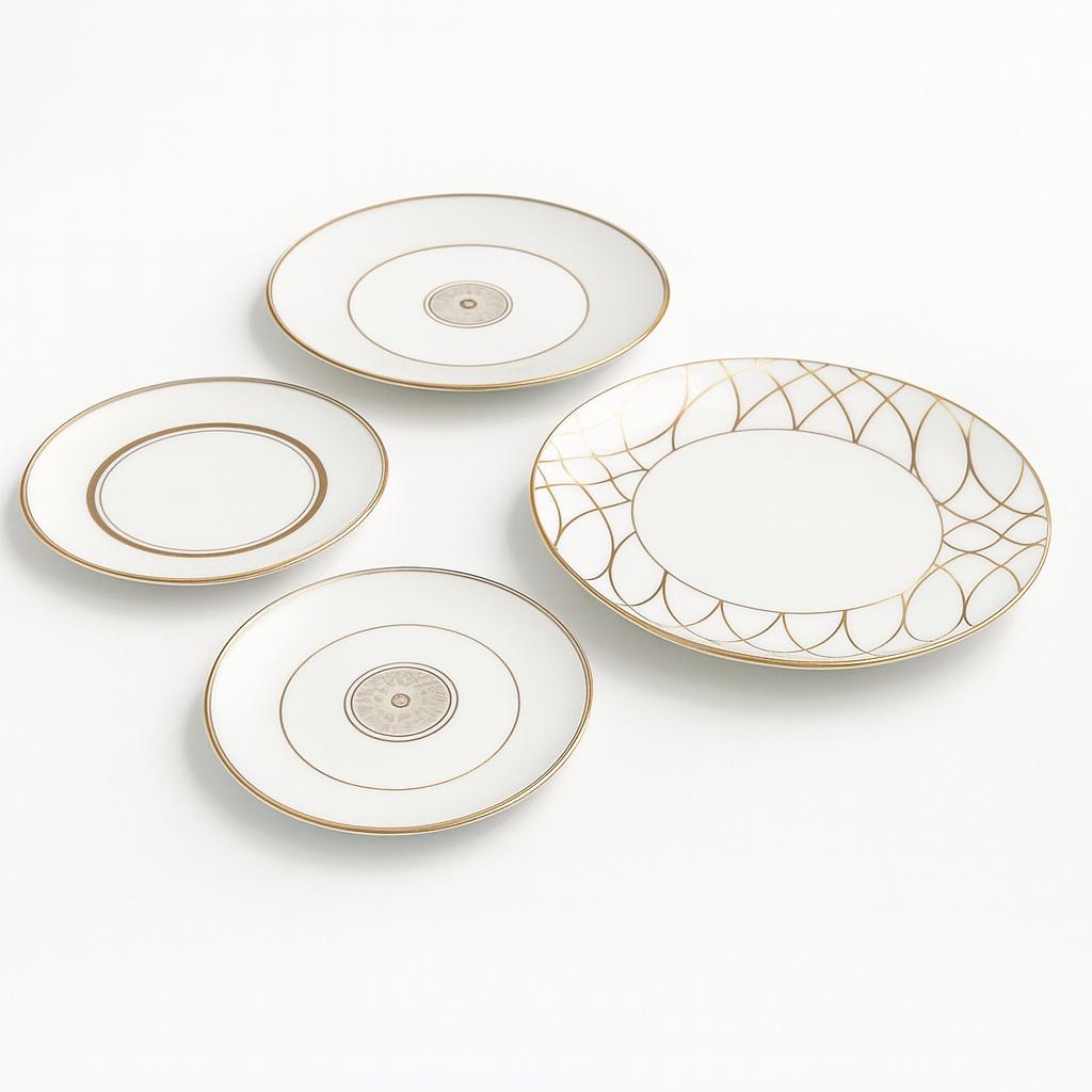 Elegant porcelain plate set