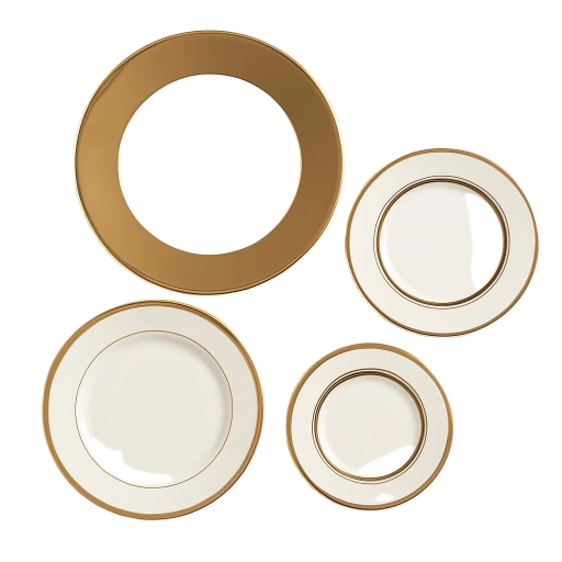 Elegant Ceramic Plate Set 