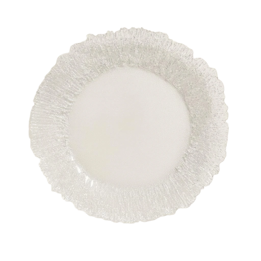 Clear Glass Decorative Plate