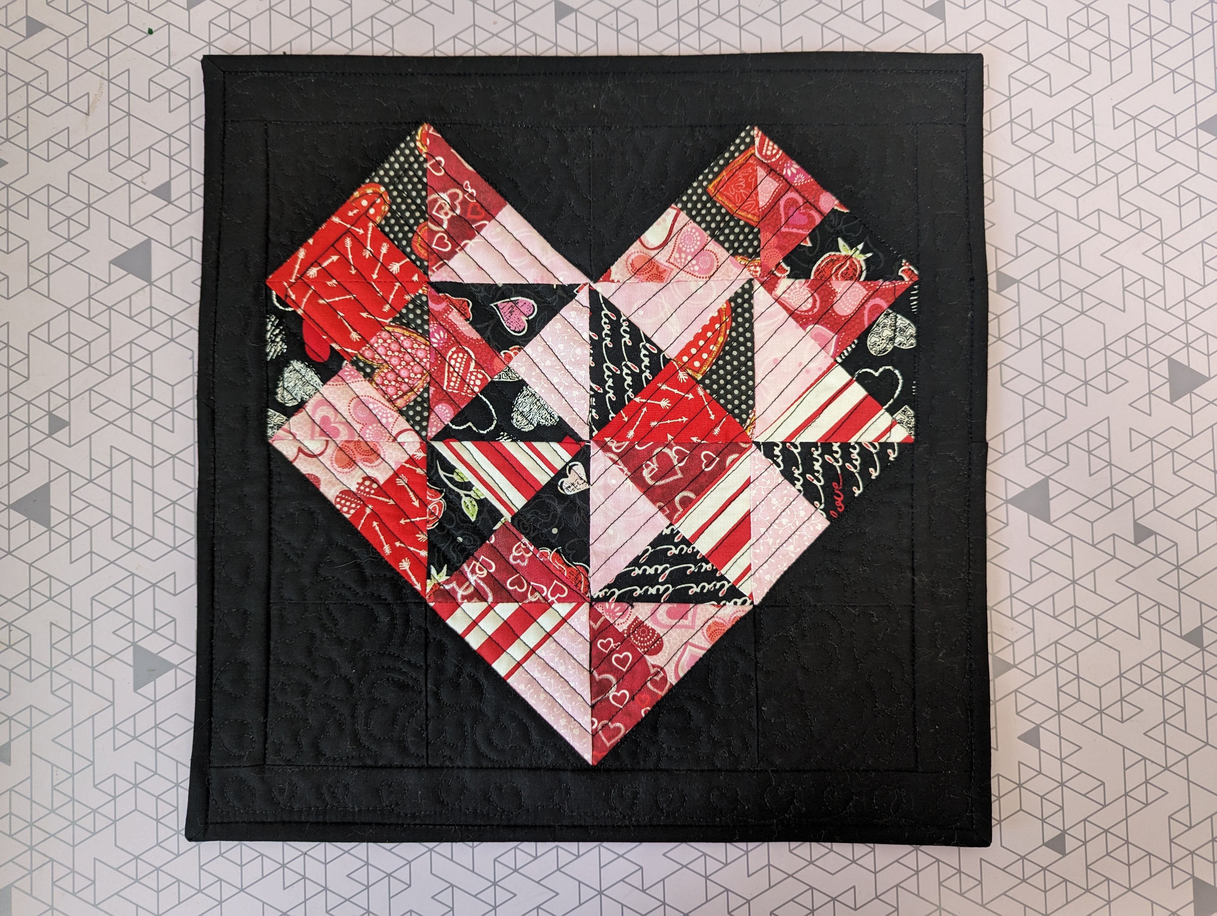 Mini Heart Quilt Pattern