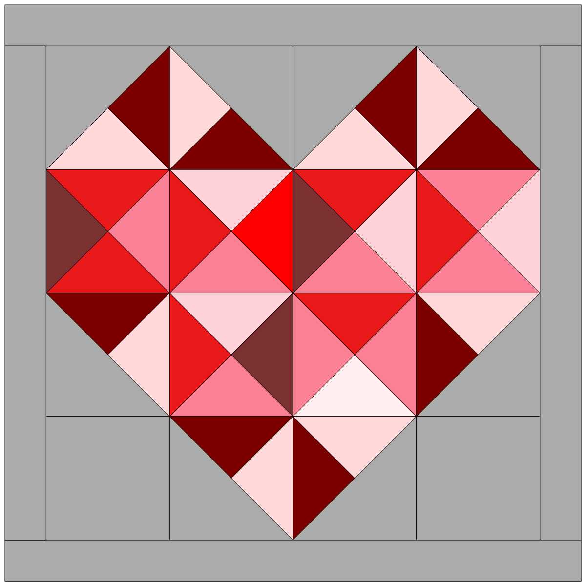 Mini Heart Quilt Pattern