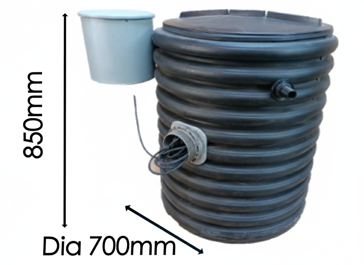 GreyFlow PRO Above Ground (100W pump, Automatic Filter Back-flush)