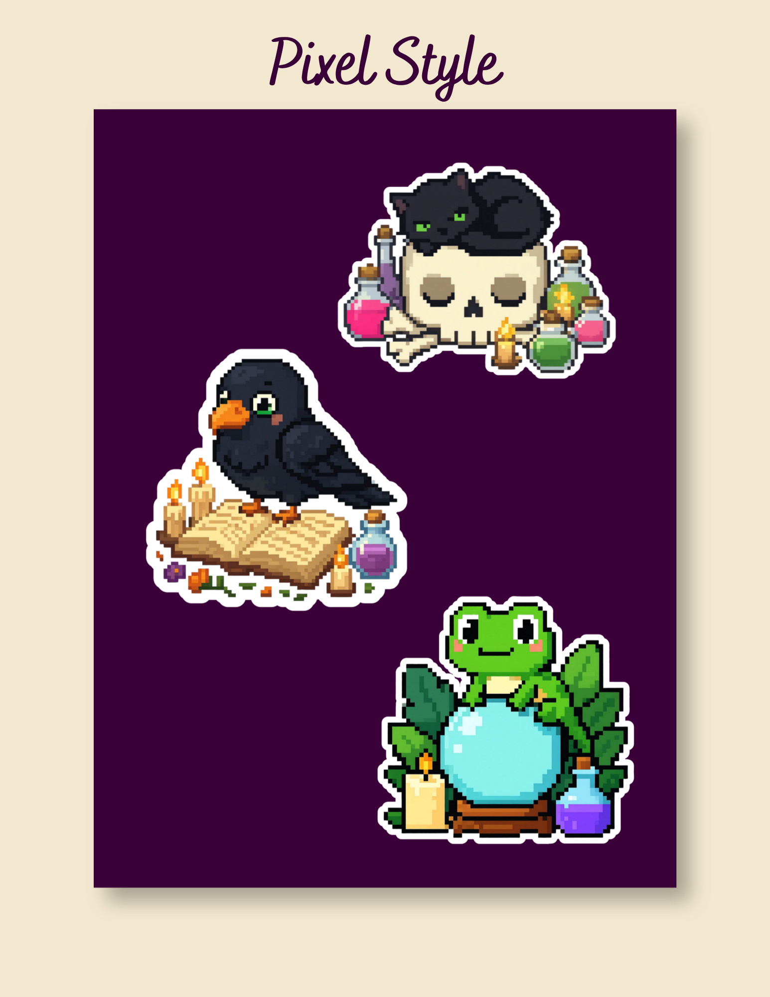 Witchy Pixel Sticker Pack