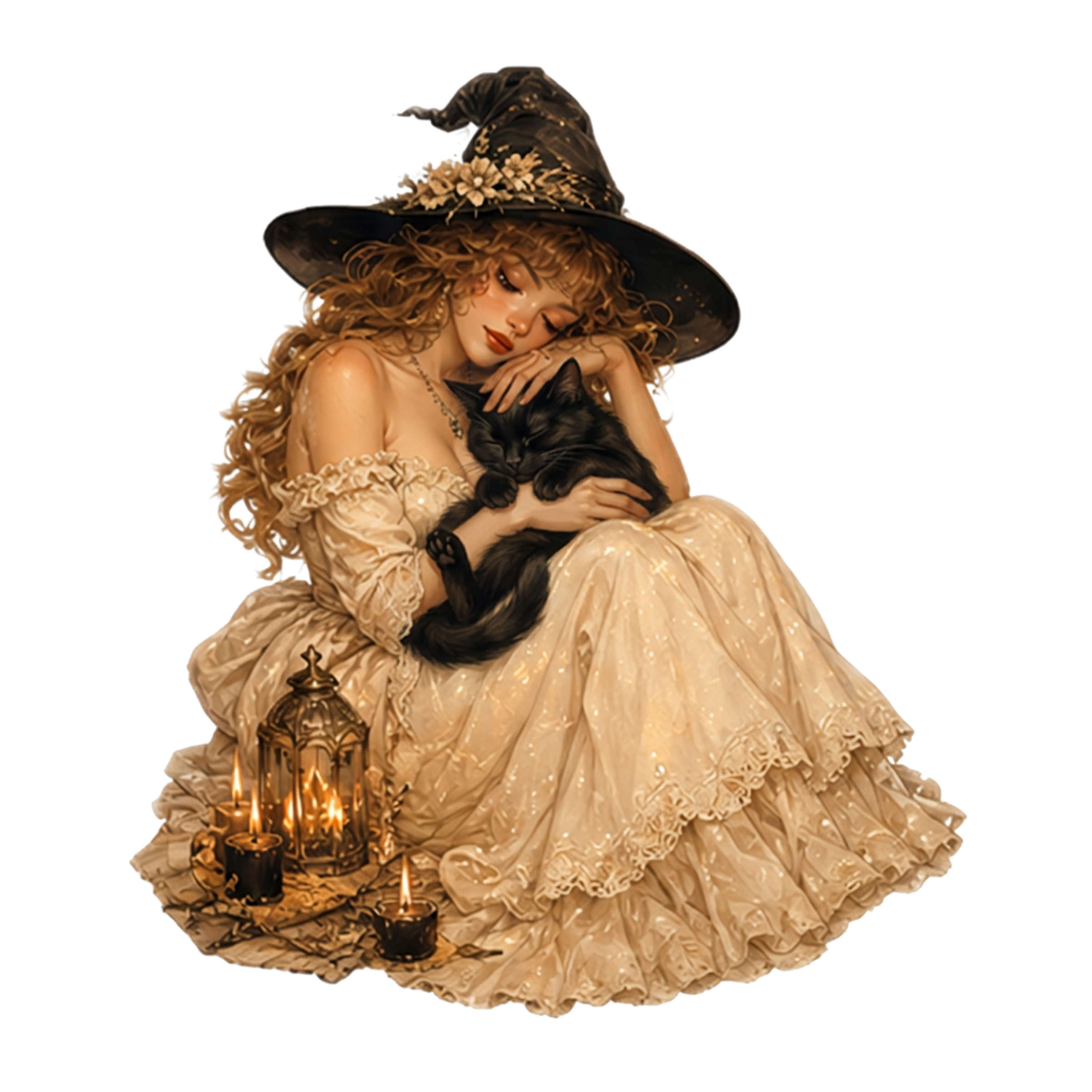 Vintage Witches Digital Sticker Pack