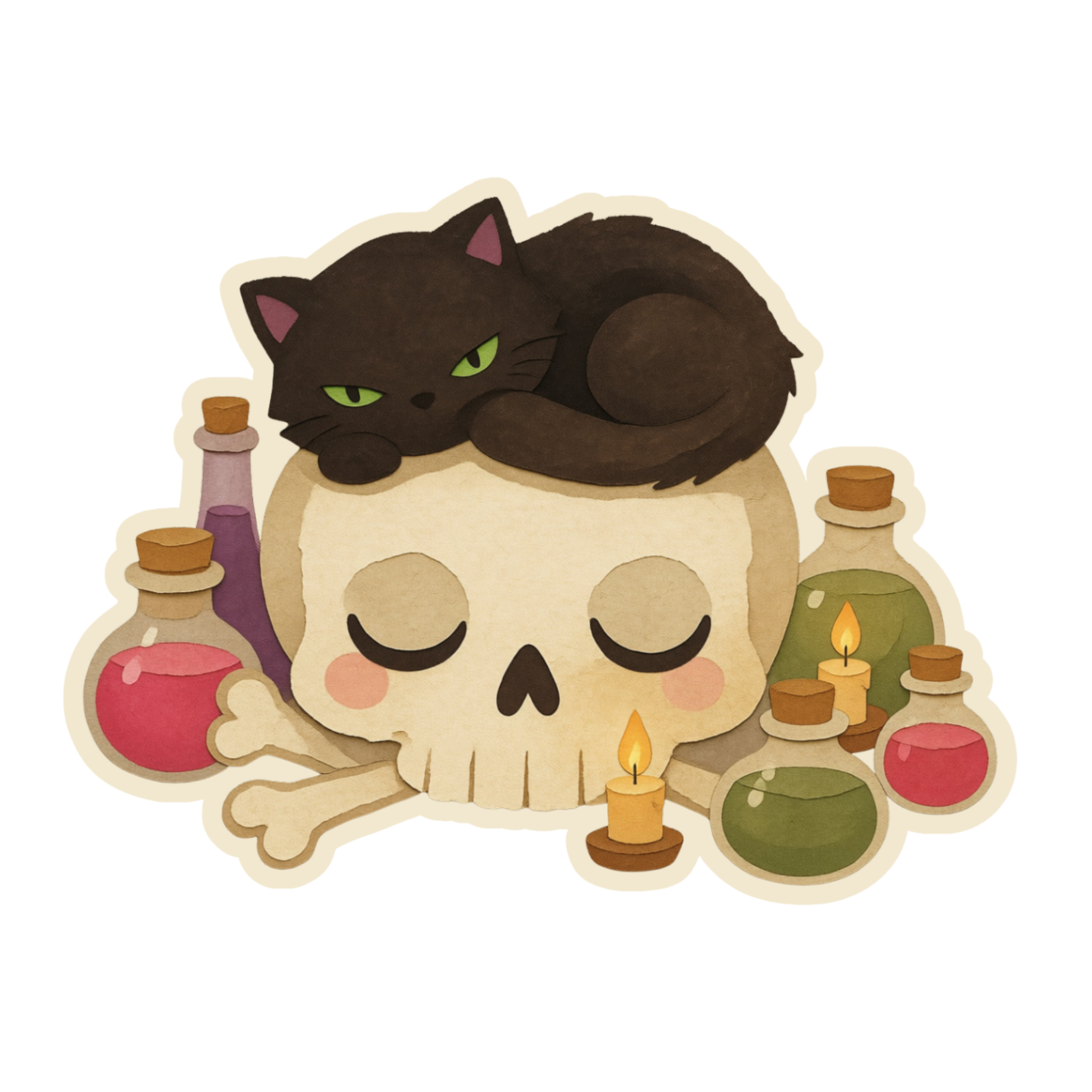 Witchy Animal Digital Sticker Pack